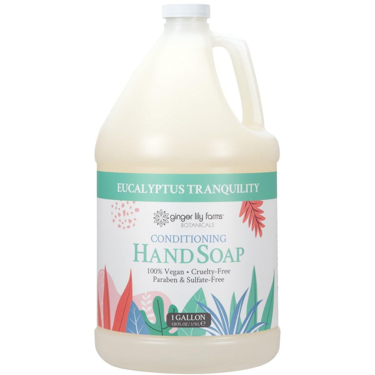 Ginger Lily Farms Savon Liquide Hydratant Eucalyptus Tranquility 1 gal vue de face