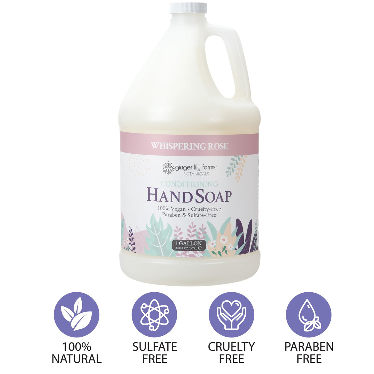 Ginger Lily Farms Savon Mains Conditionnant en usage dans une salle de bain