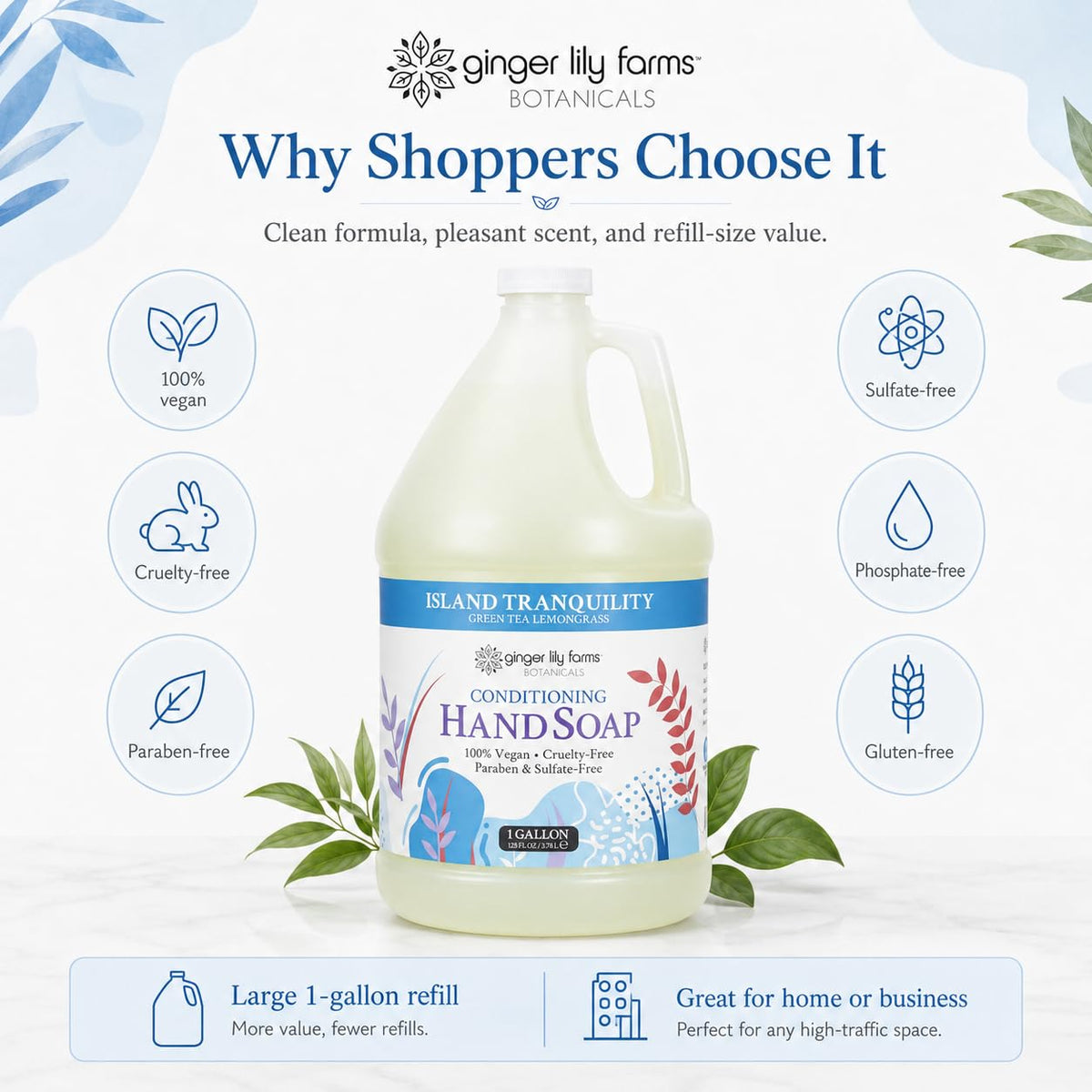 Ginger Lily Farms savon mains multifonctionnel avec mousse