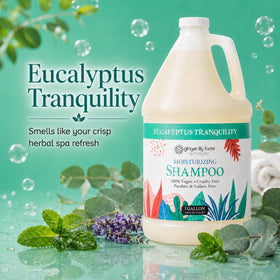 Ginger Lily Farms Shampoo Hydratant Eucalyptus Tranquility 3,78 L échantillon de texture