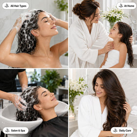 Ginger Lily Farms Shampoo Hydratant Eucalyptus Tranquility 3,78 L sur un plan de travail