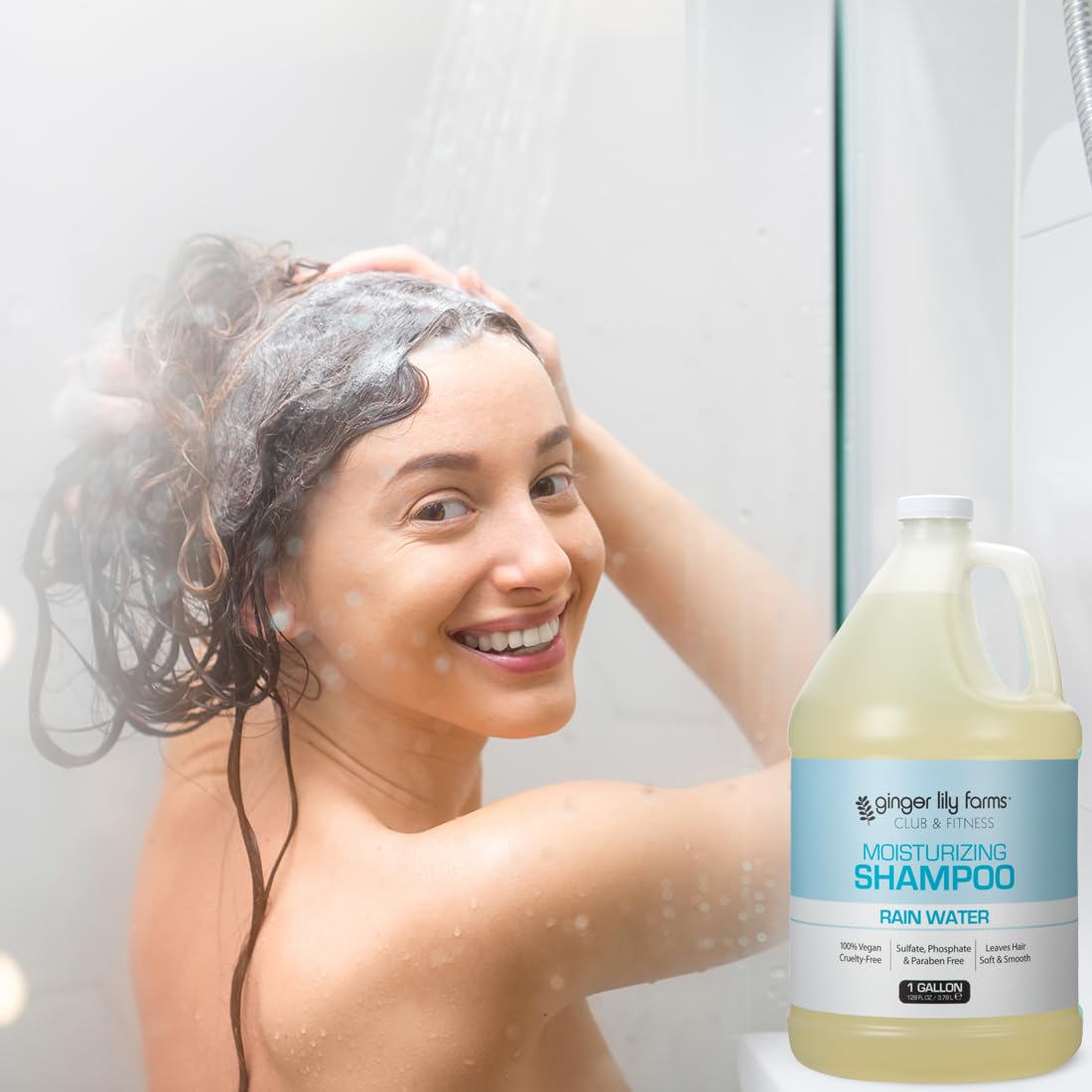 Ginger Lily Farms shampooing hydratant avec gouttes d'eau