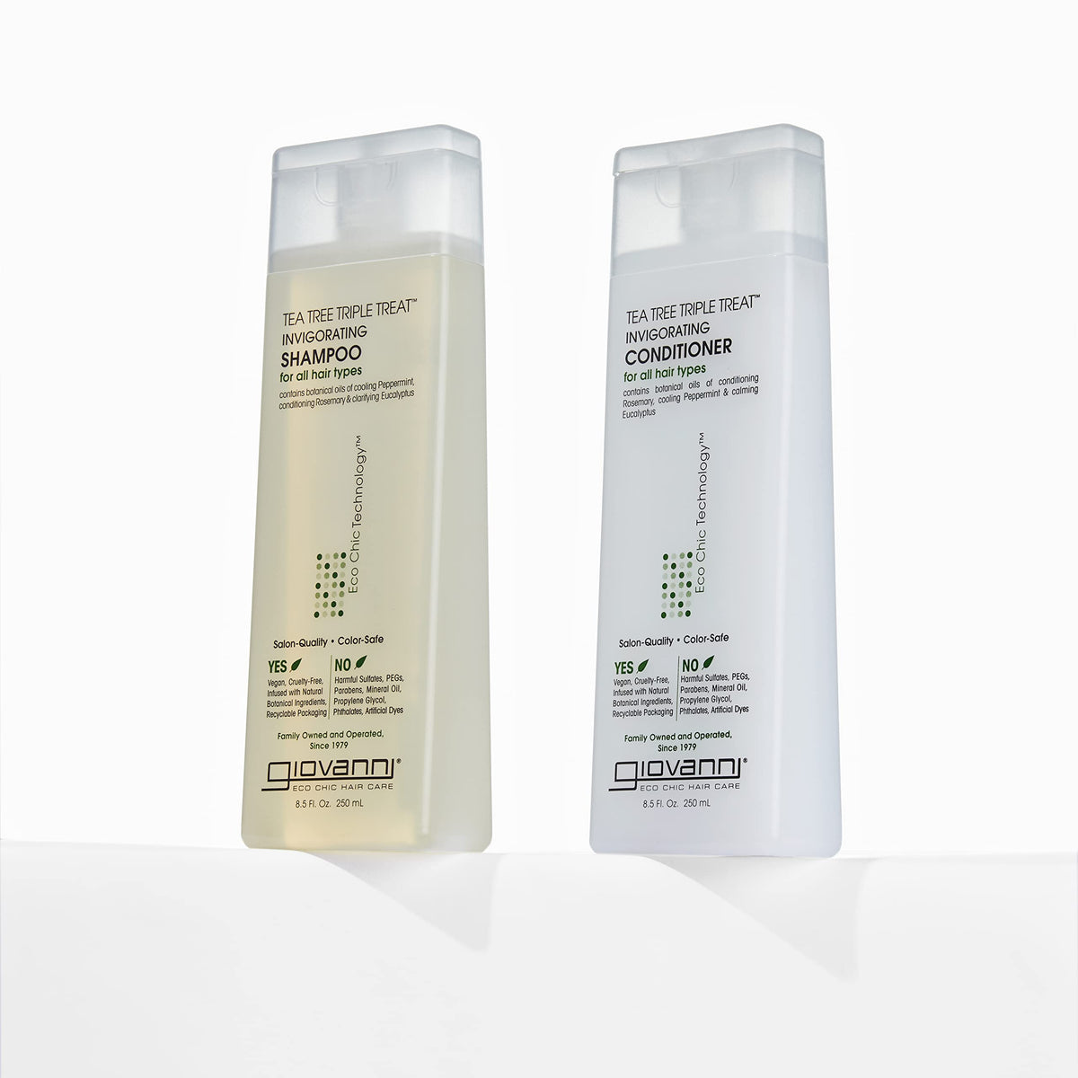 GIOVANNI Shampoo Tea Tree 128 fl oz avec mousse sur cheveux