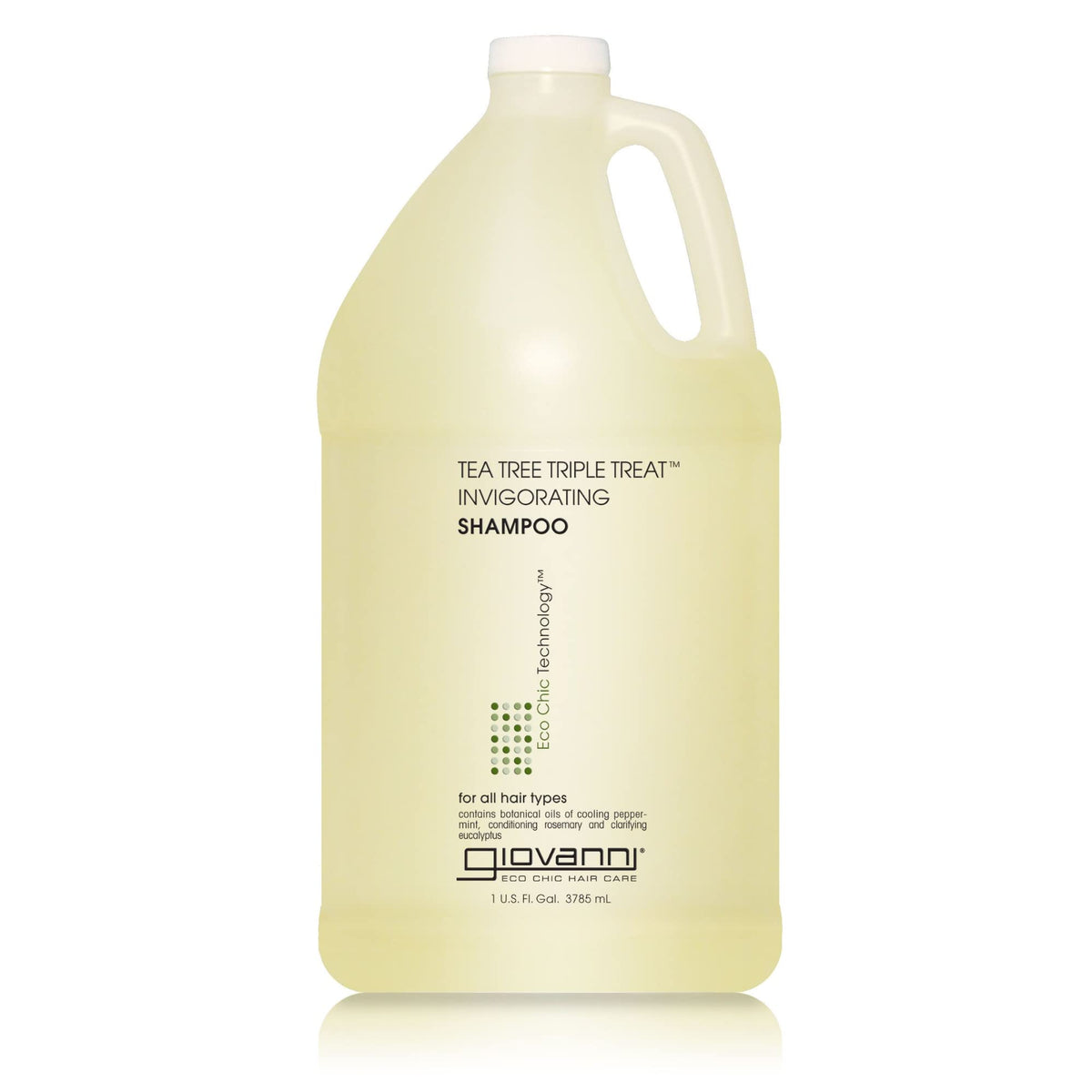 GIOVANNI Shampoo Tea Tree 128 fl oz vue avant avec étiquette