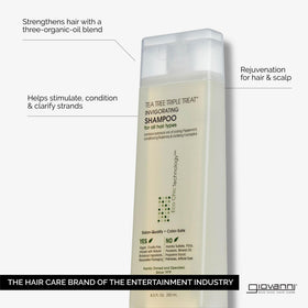 GIOVANNI Shampoo Tea Tree Triple 24 oz détails de l'emballage