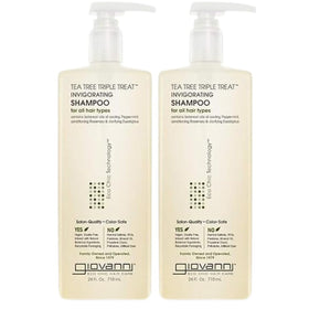 GIOVANNI Shampoo Tea Tree Triple 24 oz pack de 2 vue de face