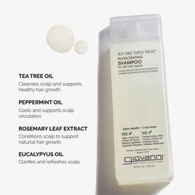 GIOVANNI Shampoo Tea Tree Triple 24 oz texture du produit