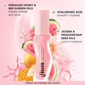 Gisou Huile à Lèvres Infusée au Miel Watermelon Sugar avec d'autres teintes