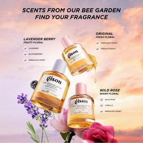 Gisou parfum capillaire 50ml Lavande Baie dans un cadre lifestyle