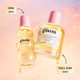 Gisou parfum pour cheveux infusé au miel 50 ml sur une coiffeuse