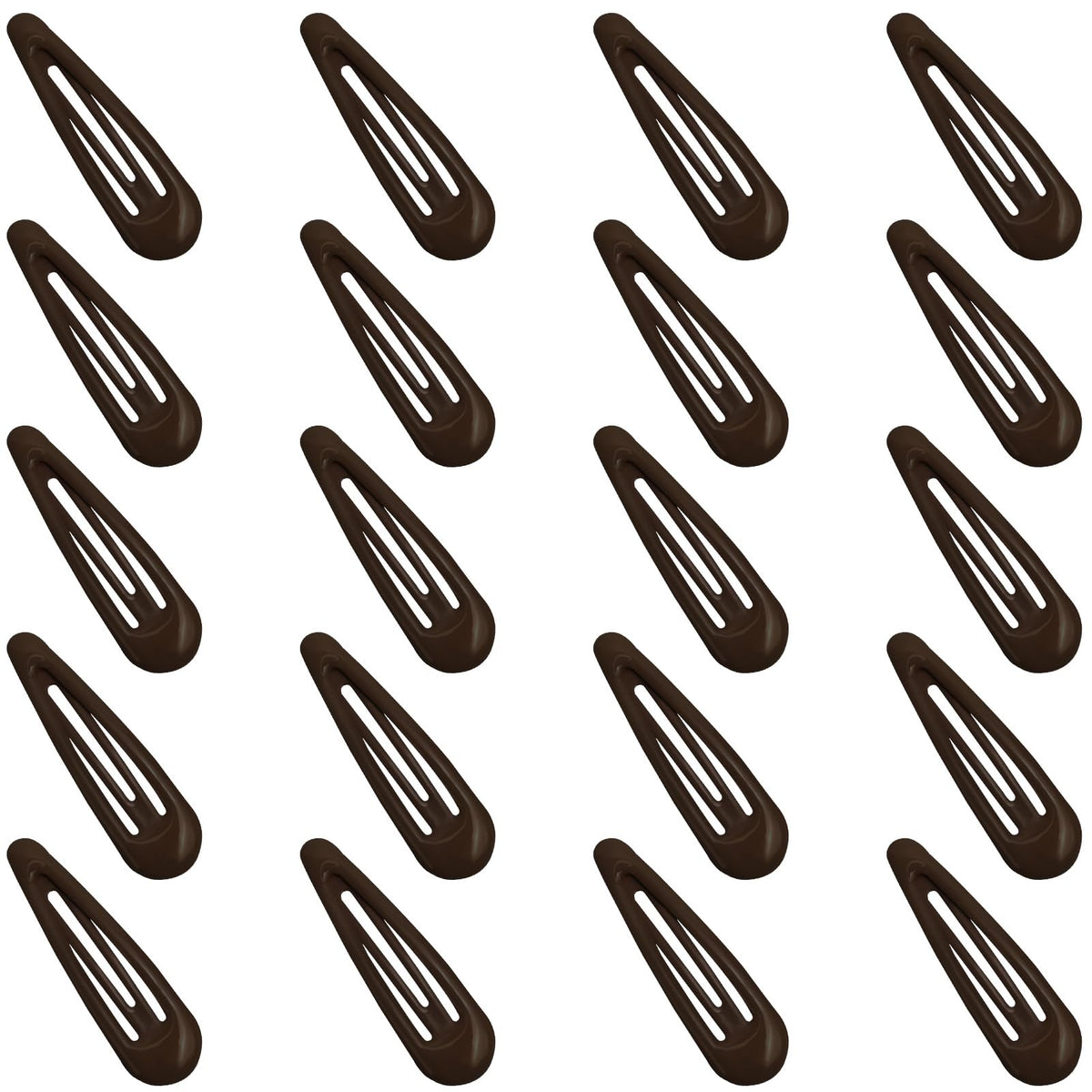 GKETN pinces à cheveux marron en métal, vue de face