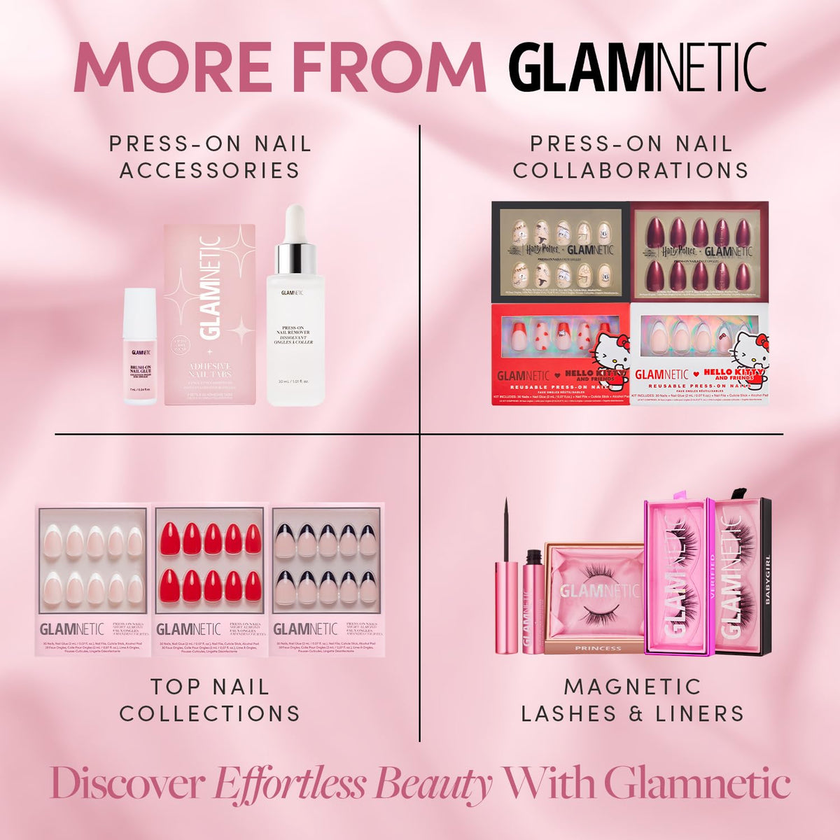 Glamnetic colle à ongles pinceau 2-pack sur fond blanc