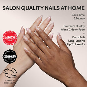 Glamnetic faux ongles My Melody dans leur boîte de rangement
