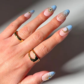 Glamnetic faux ongles ovales moyens, kit complet avec 30 pièces