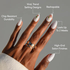 Glamnetic Faux Ongles Press-On avec boîte de rangement et accessoires