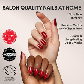 Glamnetic faux ongles press-on avec finition glacée