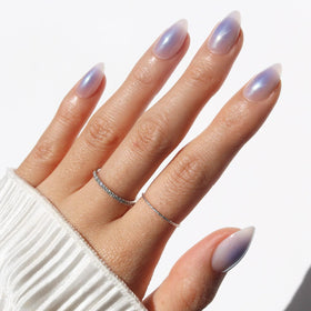 Glamnetic Faux Ongles Press-On Court Amande 30 pièces vue de face