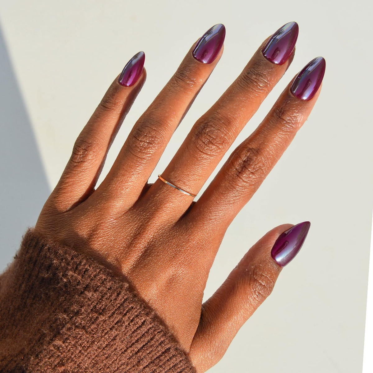 Glamnetic Faux Ongles Press-On Courte Amande vue de face