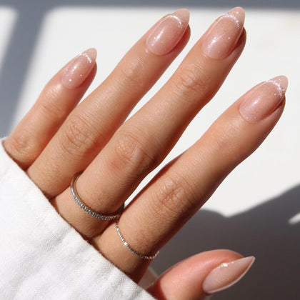 Glamnetic faux ongles press-on courts amande ensemble complet de 30 pièces