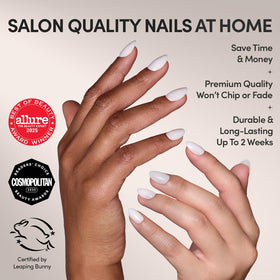 Glamnetic Faux Ongles Press-On Courts Oval Glossy boîte de rangement