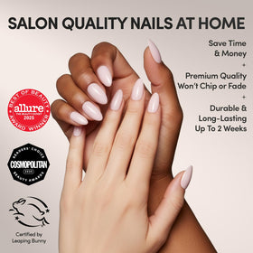 Glamnetic faux ongles press-on différentes tailles dans la boîte