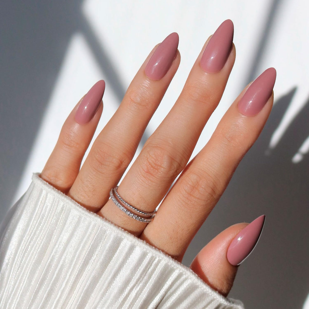 Glamnetic Faux Ongles Press-On Mauve Wife 30 pièces vue avant