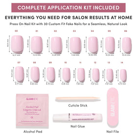 Glamnetic faux ongles pressés en action lors d'un événement