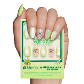 Glamnetic Keroppi Press-On Nails ensemble de 30 pièces avec boîte de rangement