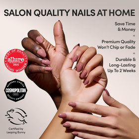 Glamnetic kit d'ongles press-on avec étui de rangement
