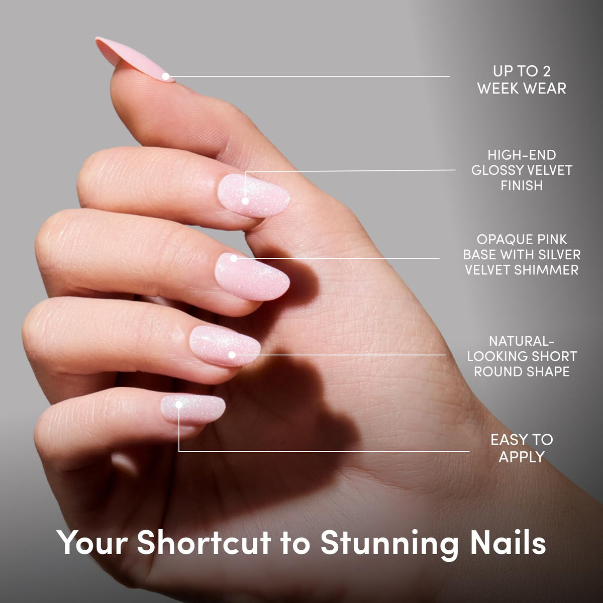 Glamnetic kit de faux ongles press-on avec accessoires