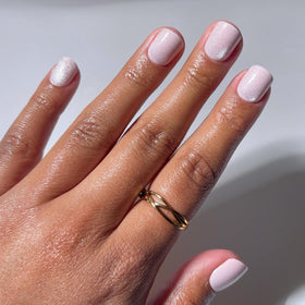 Glamnetic kit de faux ongles pressés en velours rose avec accessoires