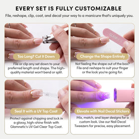 Glamnetic Ongles Postiches et outils d'application