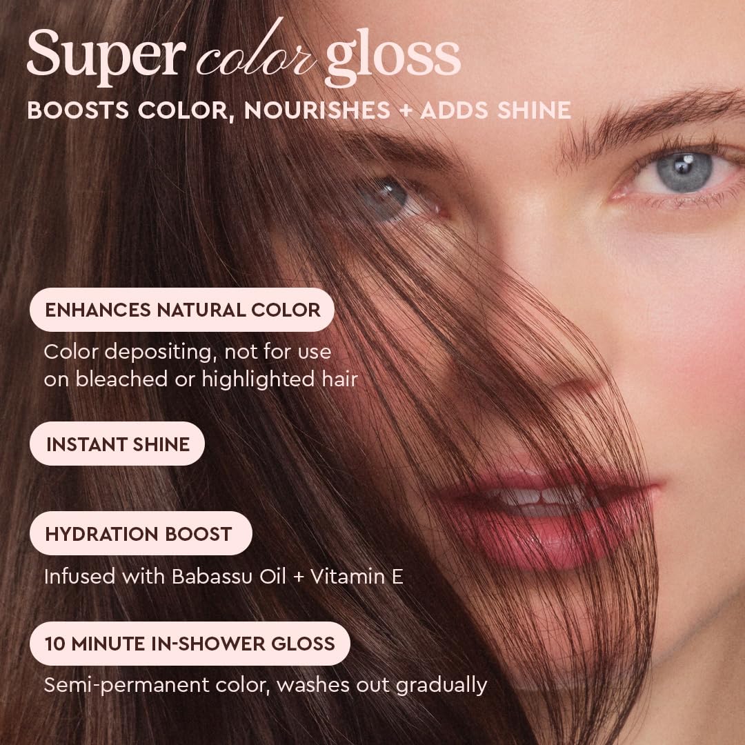 glaze Supergloss Color Conditioning Gloss 240g application sur cheveux