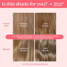 glaze Supergloss Color Conditioning Gloss cheveux bruns brillants après application