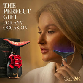 GLO24K Appareil de Massage Facial avec tête ergonomique