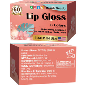 Gloss à lèvres AZEN, présentation sur fond neutre