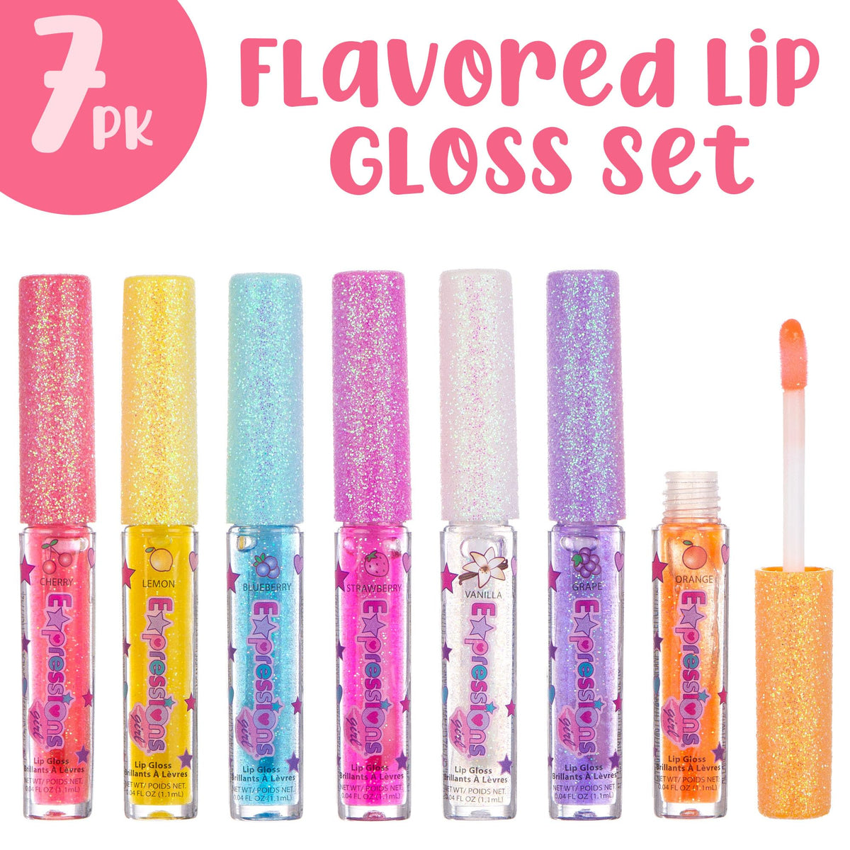 Gloss à lèvres Cerise de 0,26 oz avec bouchon scintillant