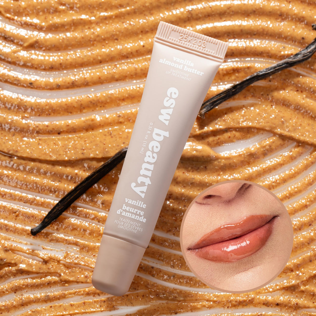 Gloss à lèvres ESW Beauty Vanille Amande applicateur