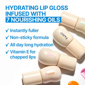 Gloss à lèvres fwee 3D avec reflet lumineux