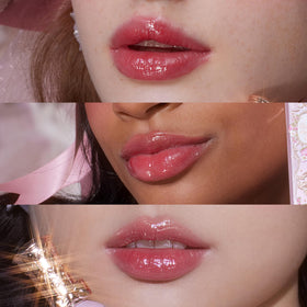Gloss à Lèvres Glowy Rococo rose foncé avec bouchon fermé