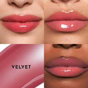 Gloss à Lèvres LAWLESS, présentation avec d'autres produits de maquillage