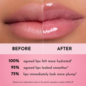 Gloss à lèvres Lawless Strawberry Popsicle avec application sur lèvres