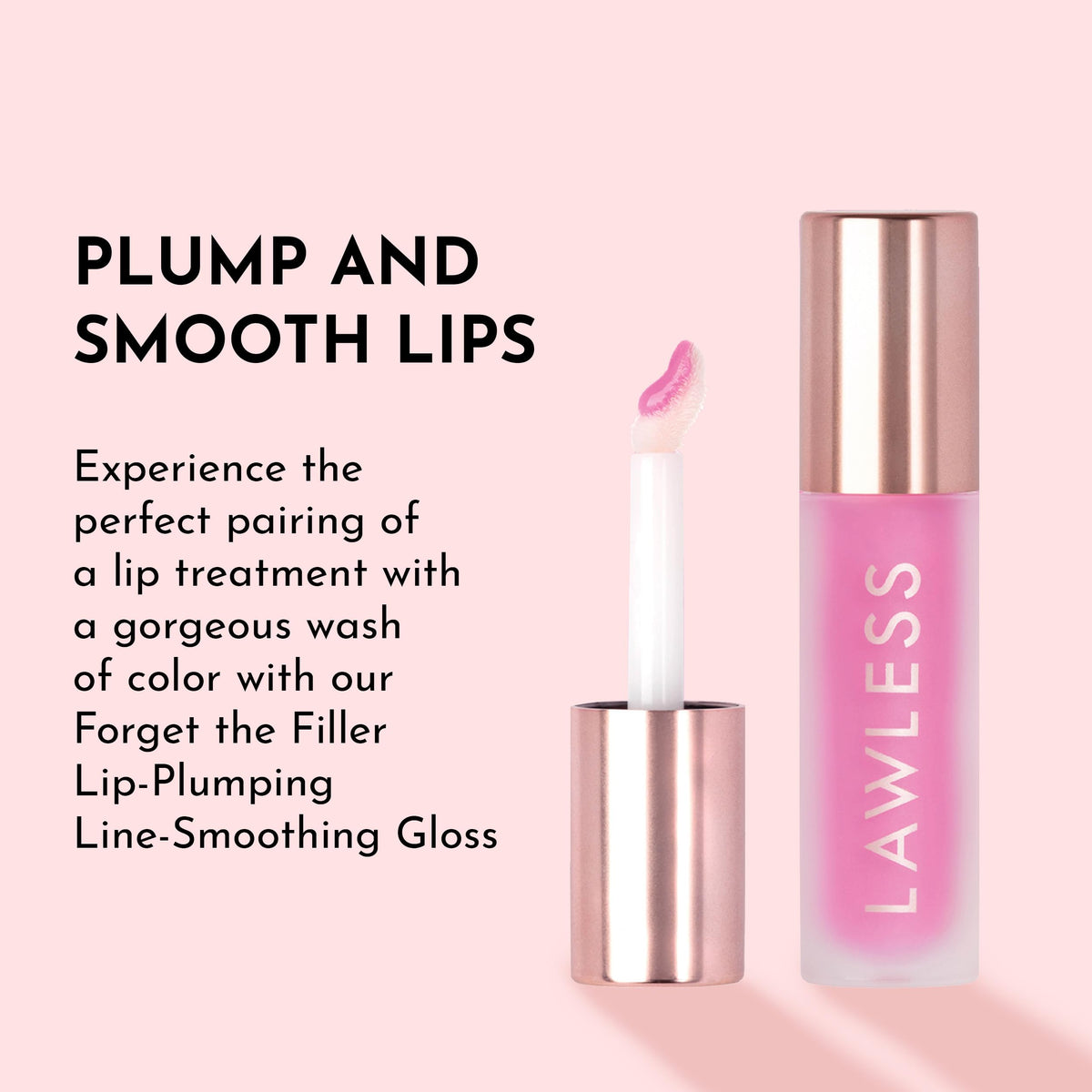Gloss à lèvres Lawless Strawberry Popsicle dans un environnement de maquillage