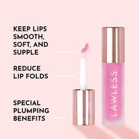 Gloss à lèvres Lawless Strawberry Popsicle, tube et applicateur