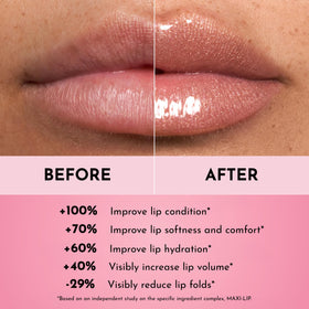 Gloss à lèvres Lawless sur une table de maquillage