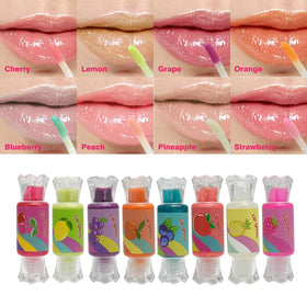 Gloss à lèvres Mebtmel avec saveur de cerise, packaging