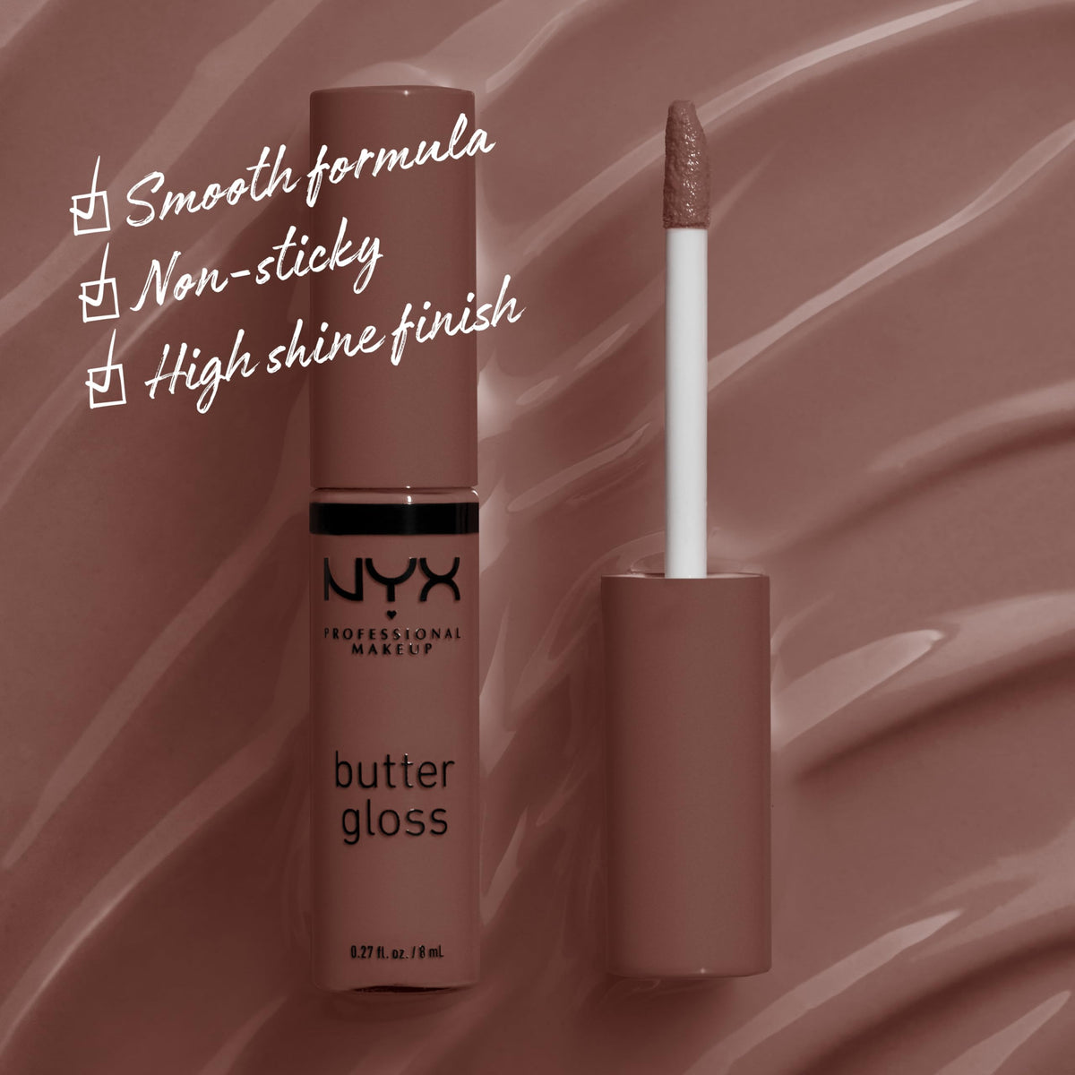 Gloss à Lèvres NYX Butter Ginger Snap 9g arrière