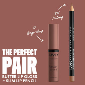 Gloss à Lèvres NYX Butter Ginger Snap 9g en usage