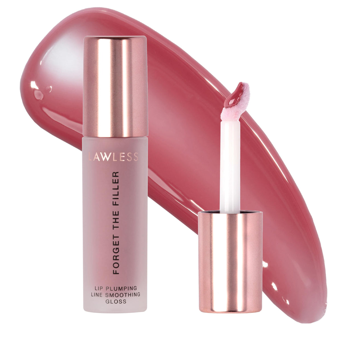 Gloss à Lèvres Repulpant Forget The Filler LAWLESS, modèle rose 3,25 ml, vue avant