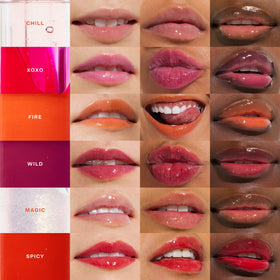 Gloss à lèvres Tower 28 ShineOn Jelly avec d'autres produits de beauté